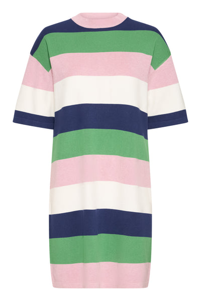 Morla Striped Knit Dress (Parfait Pink)