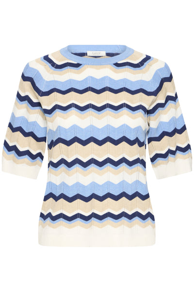 Morla Pointelle Sweater (Blue)