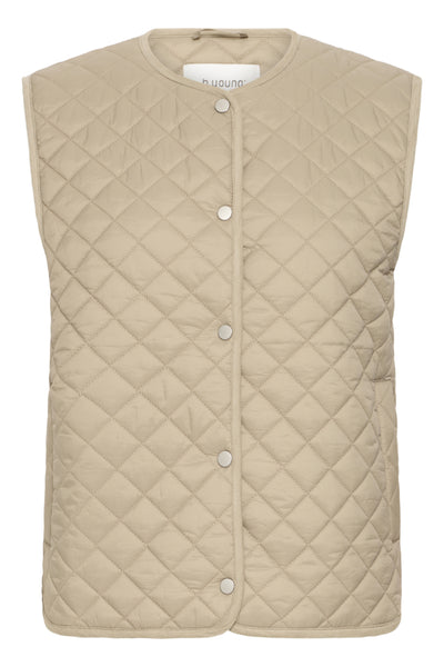 Berta Button Down Vest (Cream)