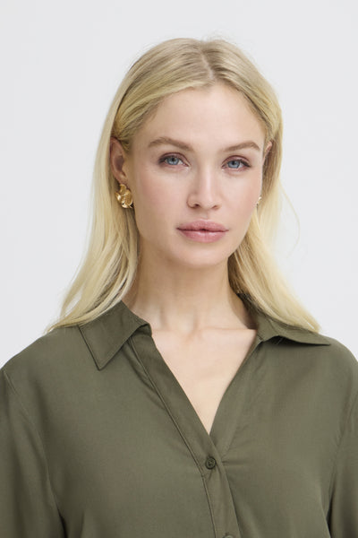 Joella Button Down Blouse (Kalamata)