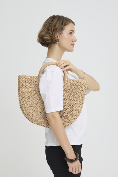 Vashti Raffia Shopper Bag