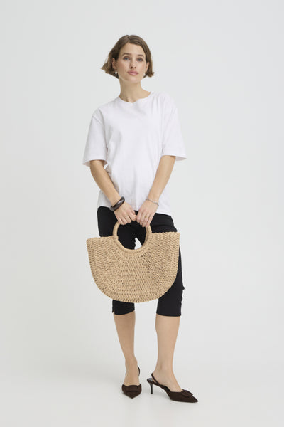 Vashti Raffia Shopper Bag