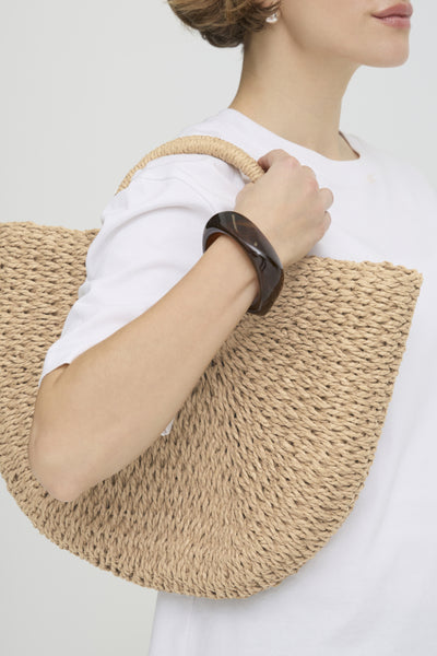 Vashti Raffia Shopper Bag