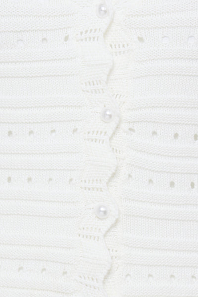 Naski Short Sleeve Cardigan (Marshmallow)
