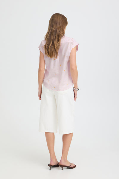 Silas Cotton Blouse (Pink Oranges)