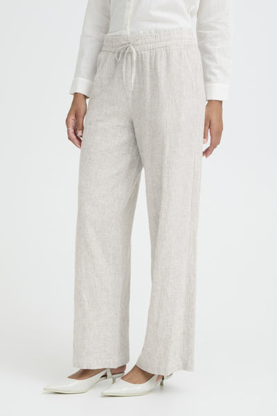 Izola Cotton/Linen Blend Pant (Vetiver Green)