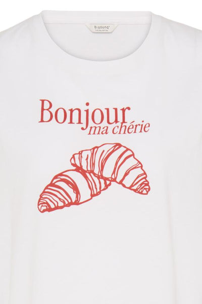 Bonjour Cotton T-Shirt (White)