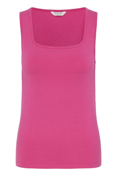 Pandina Cotton Square Neck Tank (Raspberry)