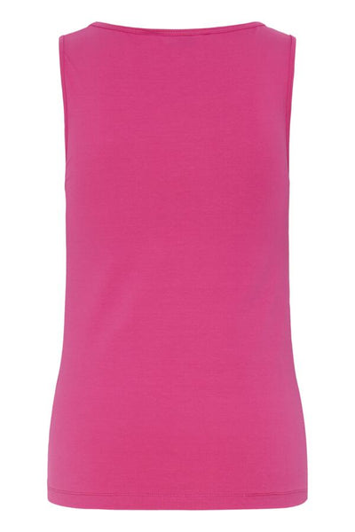 Pandina Cotton Square Neck Tank (Raspberry)