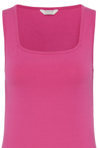 Pandina Cotton Square Neck Tank (Raspberry)