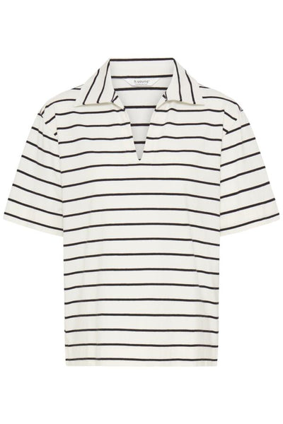 Pandina Cotton Polo Top (Stripe)