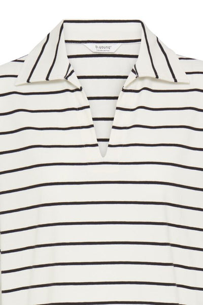 Pandina Cotton Polo Top (Stripe)