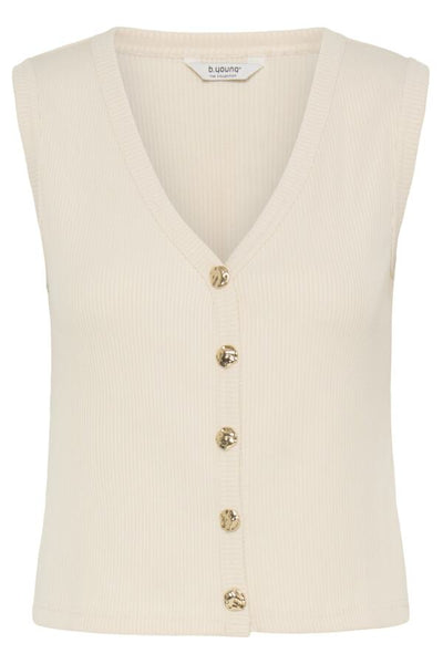Rubina Ribbed Tank (Birch)