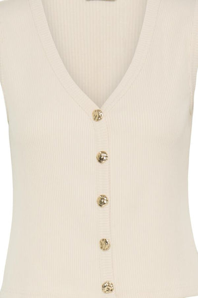 Rubina Ribbed Tank (Birch)