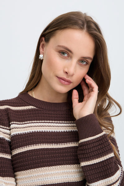 Magio Cotton Sweater (Java Stripe)