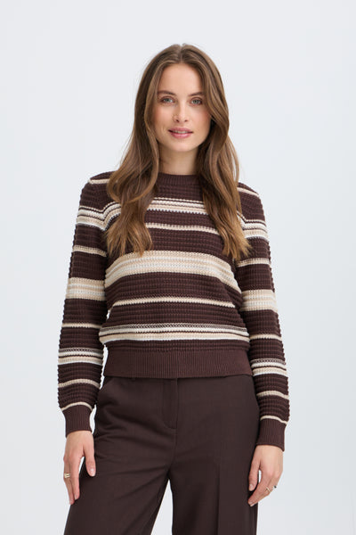 Magio Cotton Sweater (Java Stripe)