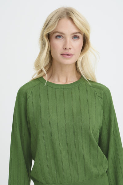 Morla Pointelle Sweater (Artichoke)