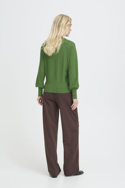 Morla Pointelle Sweater (Artichoke)