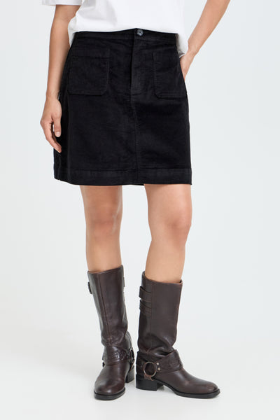 Dasik Corduroy Skirt (Black)