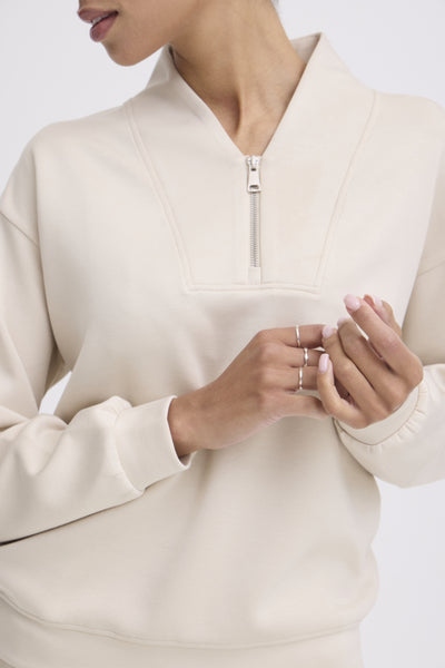 Pusti 1/4 Zip Sweater (Oatmeal)