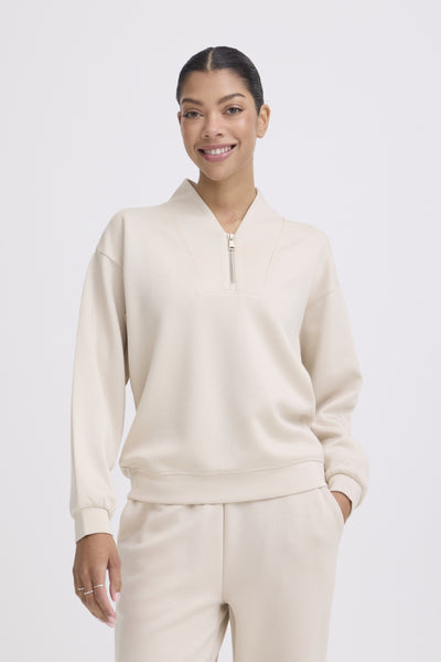 Pusti 1/4 Zip Sweater (Oatmeal)