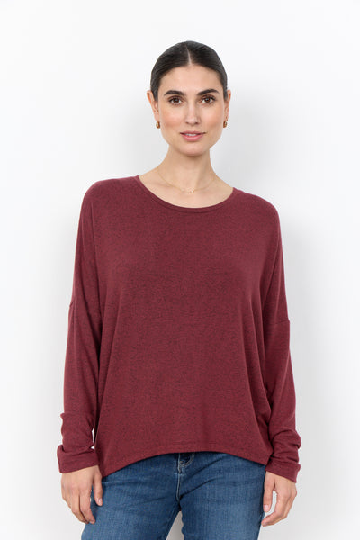 Biara Classic Pullover (Ox Red Melange)
