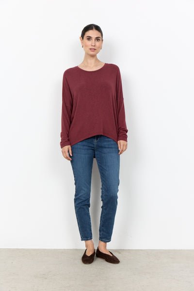 Biara Classic Pullover (Ox Red Melange)