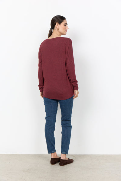 Biara Classic Pullover (Ox Red Melange)