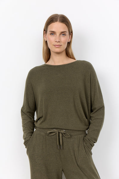 Biara Classic Pullover (Grape Leaf Melange)