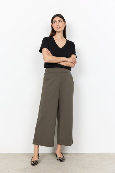 Siham Wide Crop Pant (Grape Leaf)