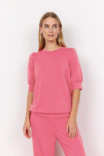 Banu Short Sleeve Sweater (Rapture Rose)