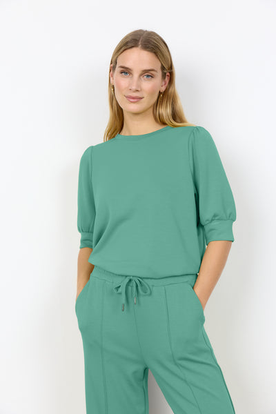 Banu Short Sleeve Sweater (Light Spruce)