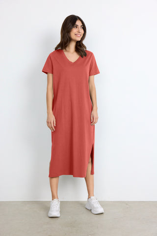 Derby V Neck Organic Cotton Dress - 2 Colour Options
