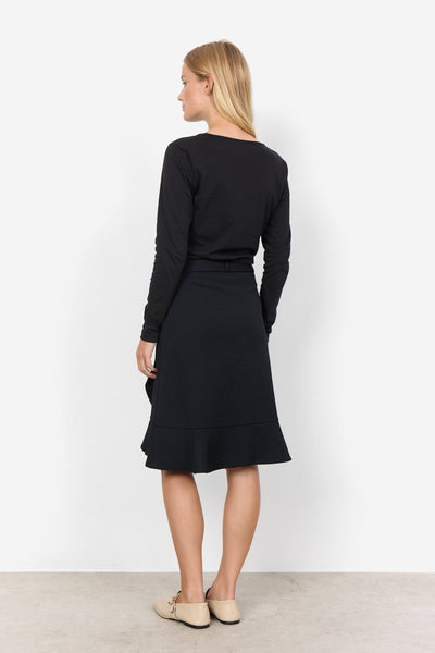 Siham Frill Skirt (Black)