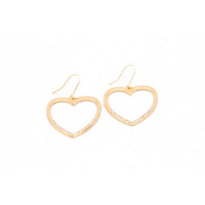 Thea Heart Drop Earrings - 2 Colour Options