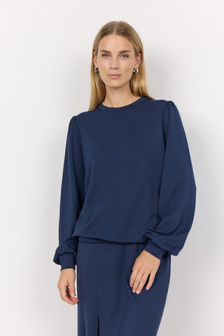 Banu Long Sleeve Sweater (Blue Iris)