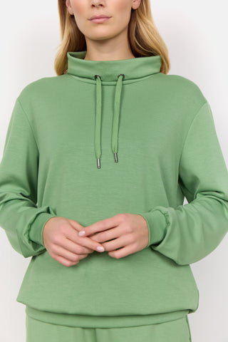 Banu Cowl Sweatshirt (Green)