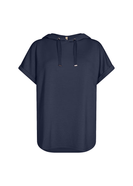 Banu Short Sleeve Hoodie (Navy)