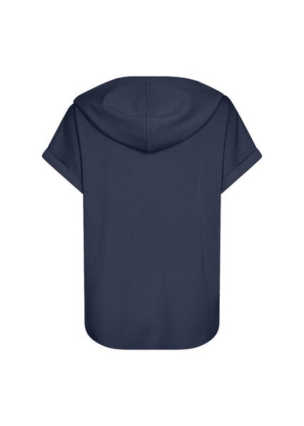 Banu Short Sleeve Hoodie (Navy)