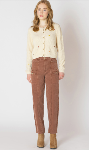 Remi Barrel Leg Pant (Brunette)