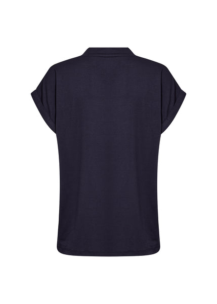 Maura Lyocell Top (Navy)