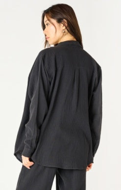 Marlie Cotton Gauze Blouse (Black)