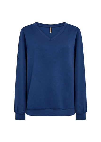 Banu V Neck Pullover (Estate Blue)