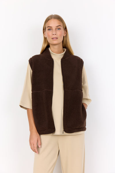 Ony Teddy Vest (Hot Fudge)
