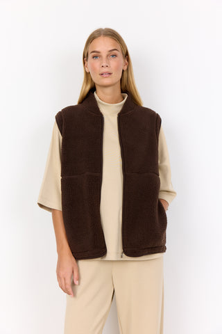 Ony Teddy Vest (Hot Fudge)