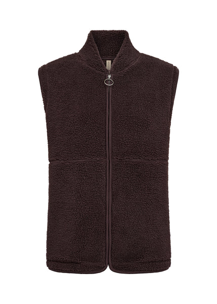 Ony Teddy Vest (Chocolate Plum)