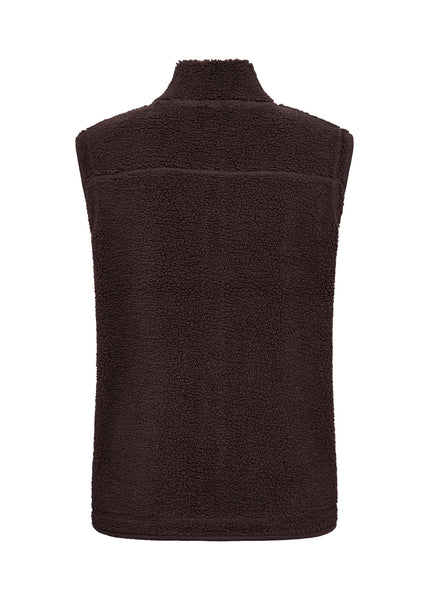 Ony Teddy Vest (Chocolate Plum)