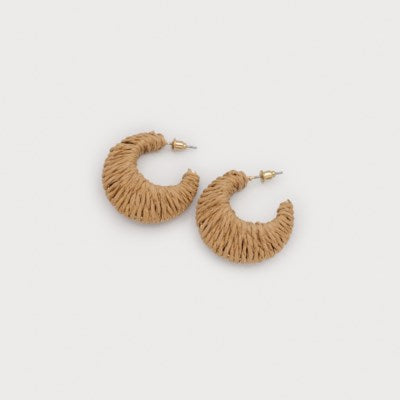 June Rope Hoop Earrings - 3 Colour Optoins