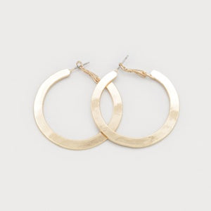 Patrice Flat Hoop Earrings - 2 Colour Options