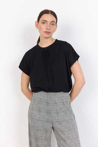 Marica Pleated Top (Black)